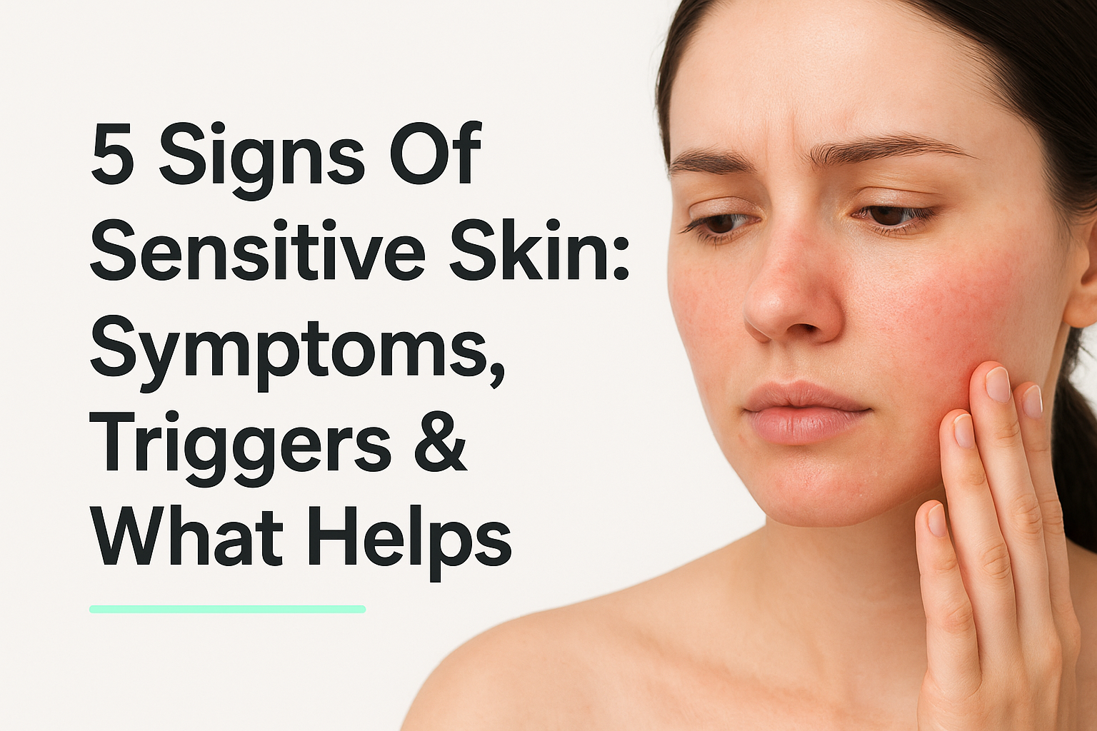 5 Signs Of Sensitive Skin: Symptoms, Triggers & What Helps