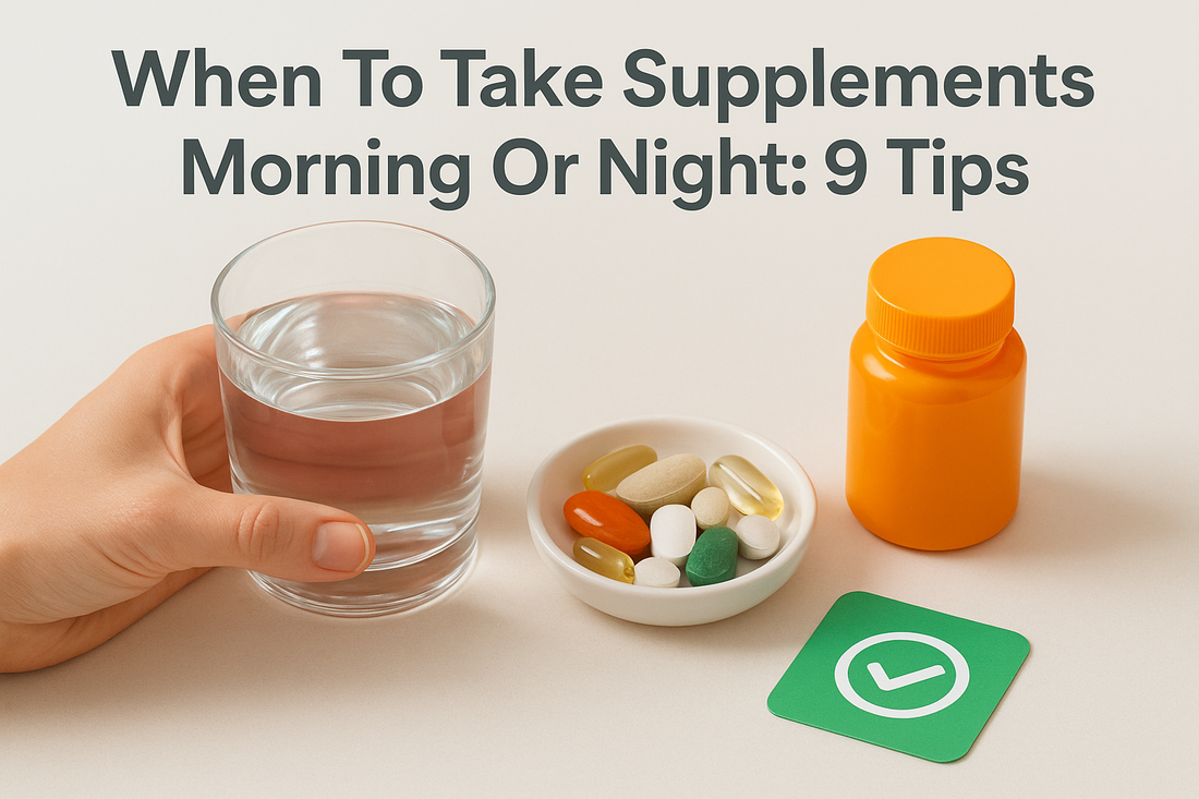 When To Take Supplements Morning Or Night: 9 Tips