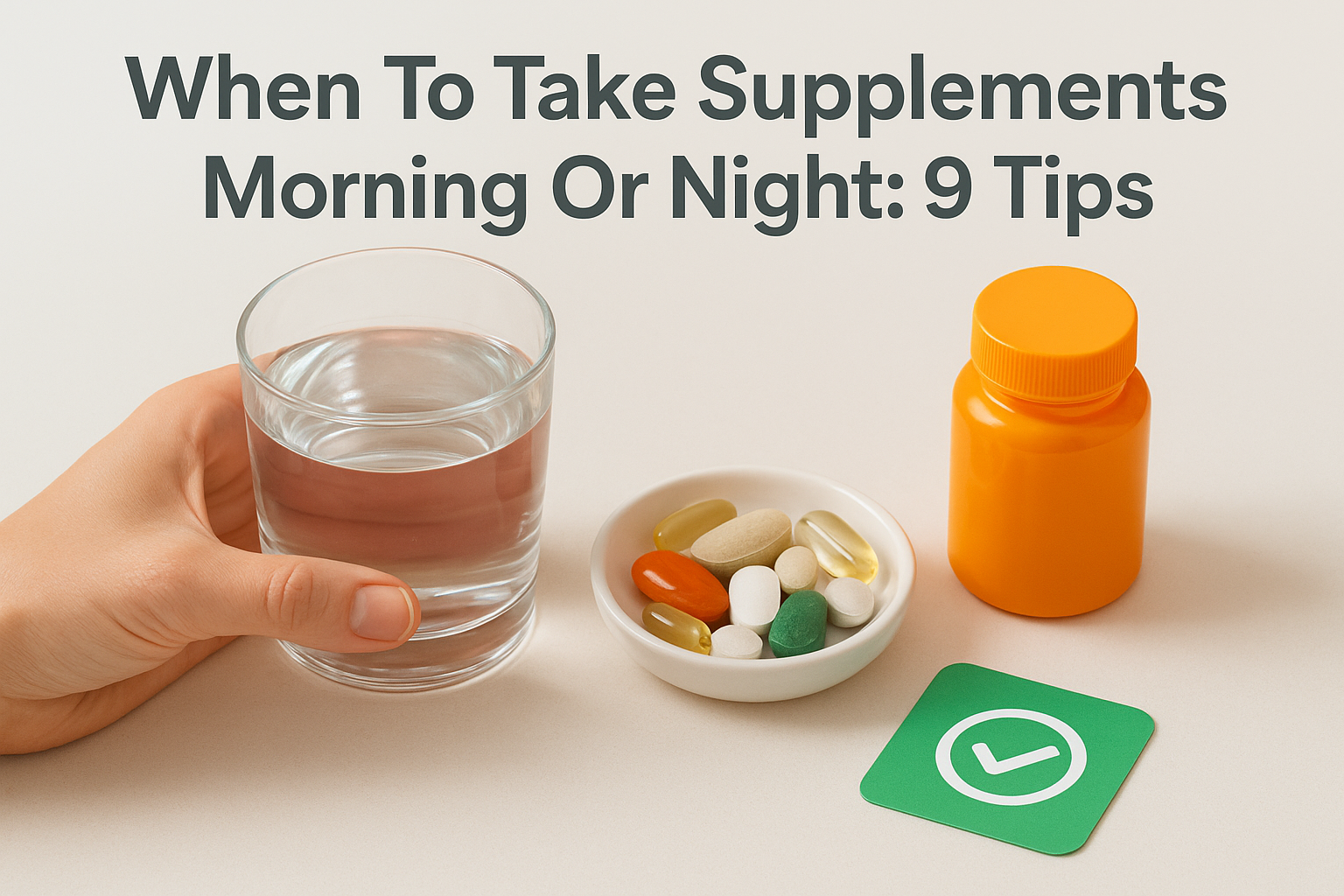 When To Take Supplements Morning Or Night: 9 Tips