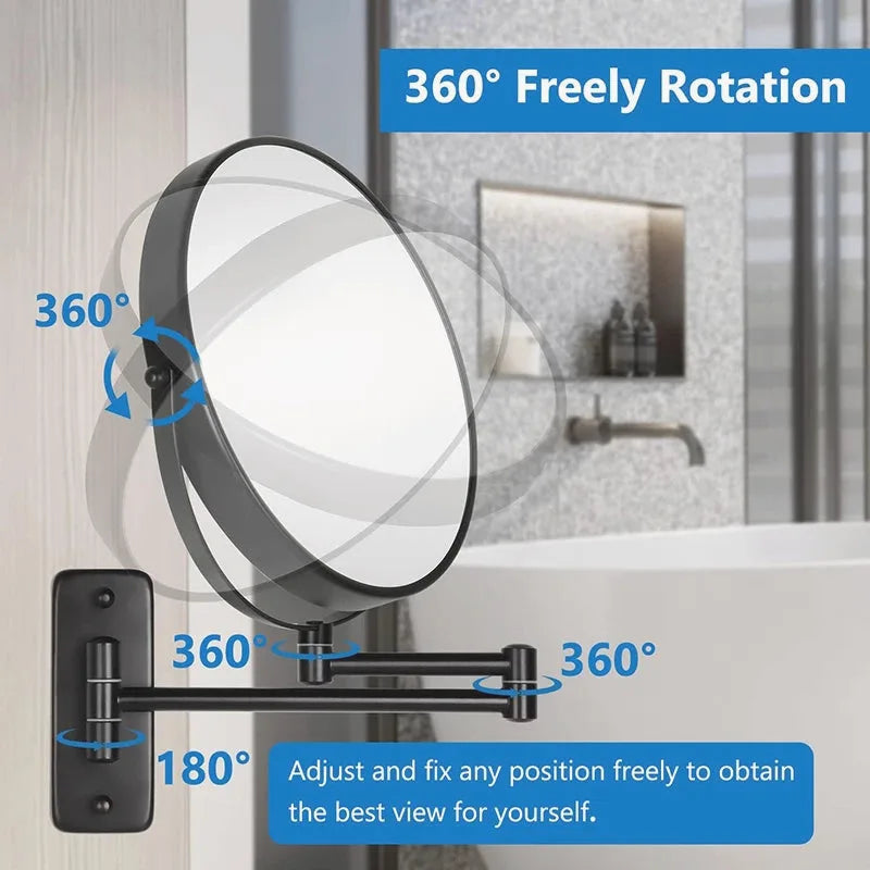 10x Magnifying LED Wall-Mounted Vanity Mirror — view 3
