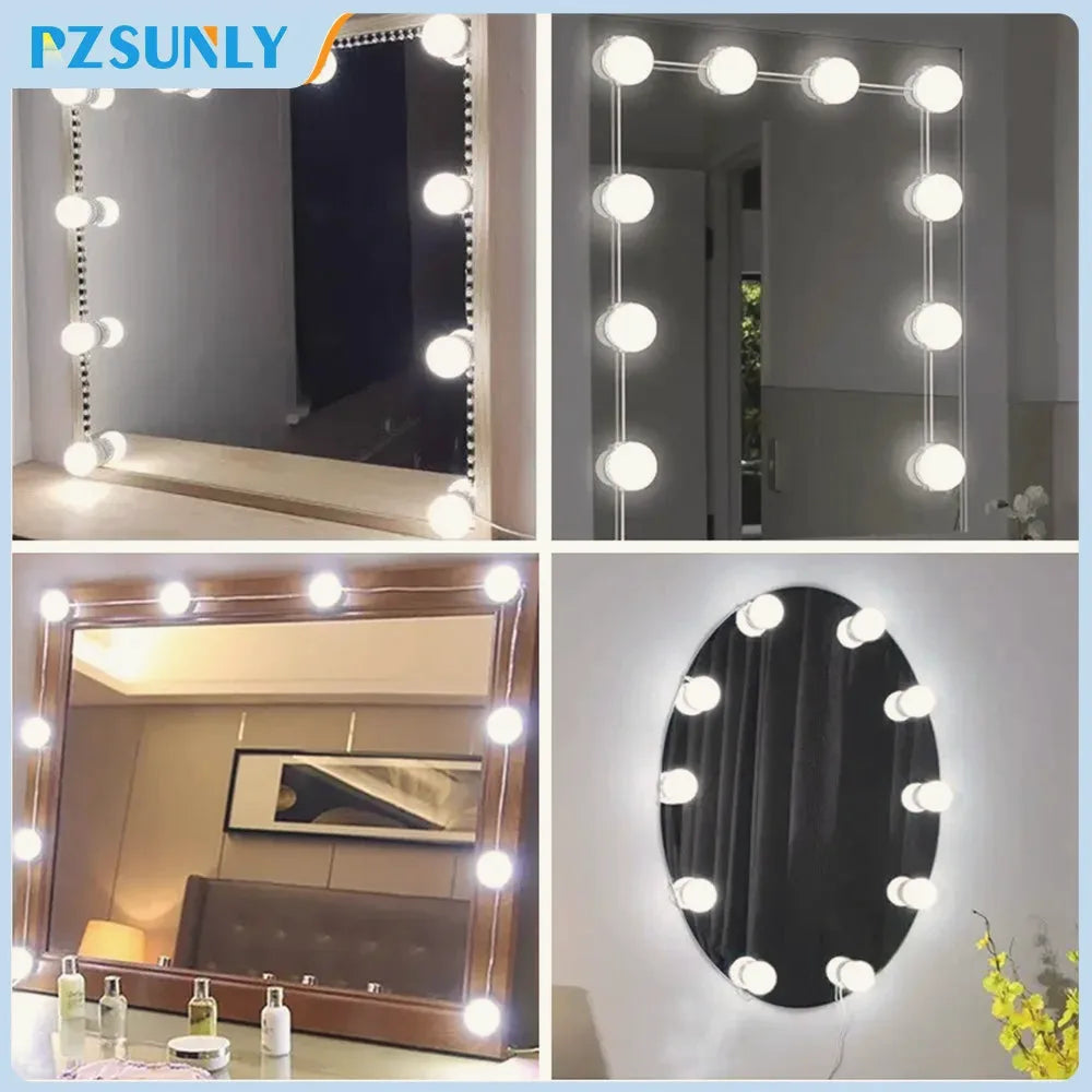 USB LED Vanity Mirror Light Kit — Vanity Lighting, Dimmable, LED Light Kit | Beautifully Within