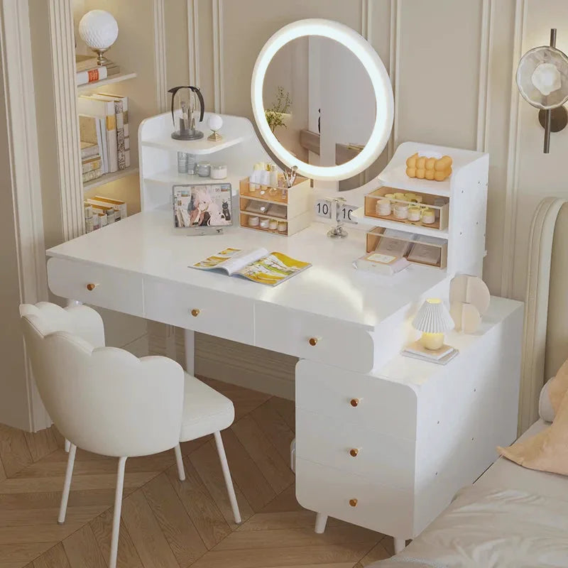 Italian Minimalist Vanity Table — Clean lines and understated elegance define this Italian-inspired minimalist vanity table | Beautifully Within