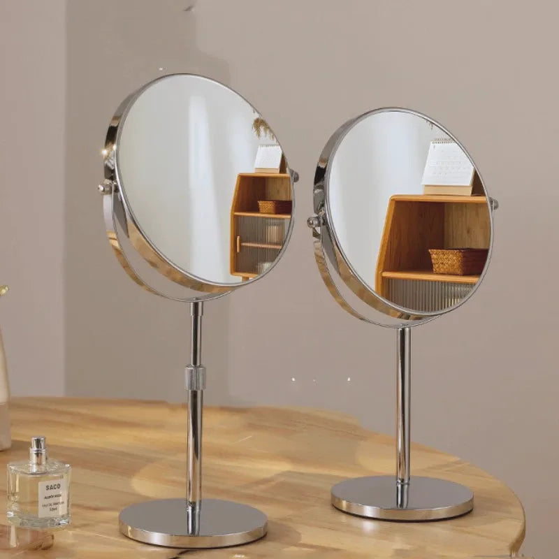 Round Standing Vanity Mirror — Glass Mirror, Home Decor | Beautifully Within