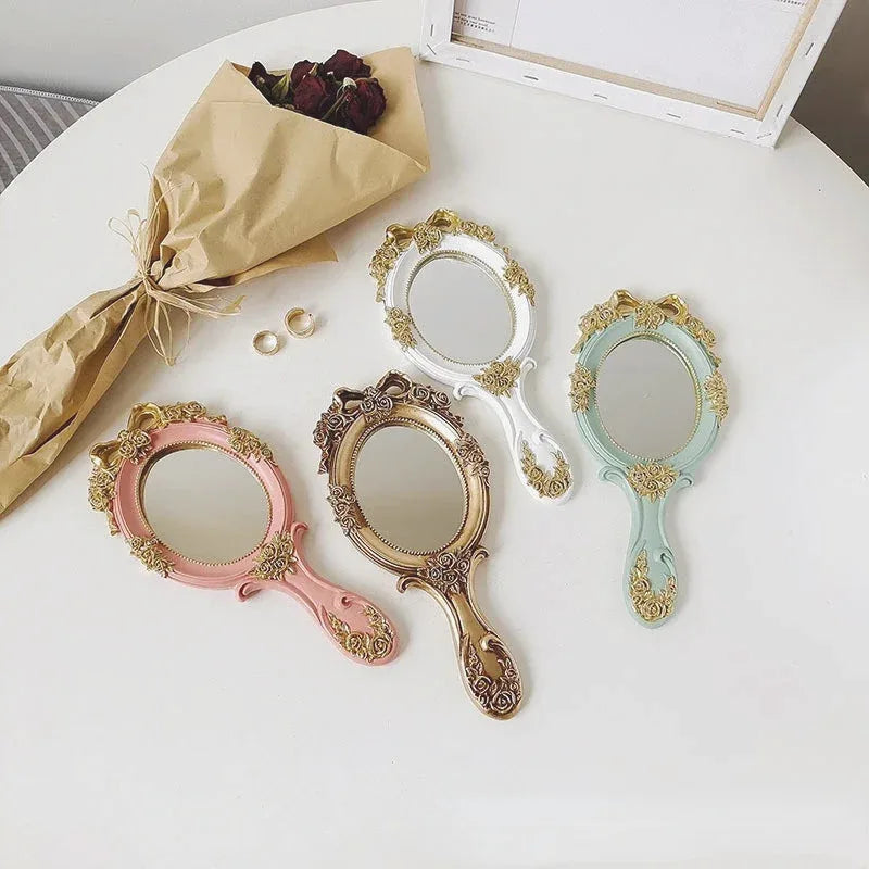 Vintage Handheld Vanity Mirror — view 3