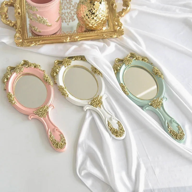 Vintage Handheld Vanity Mirror — view 6