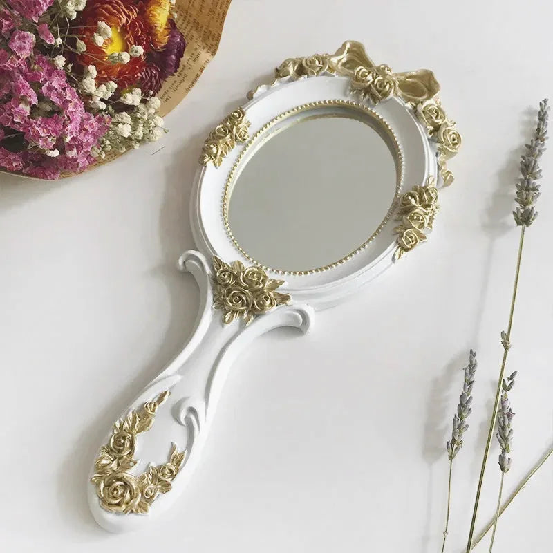 Vintage Handheld Vanity Mirror — view 7