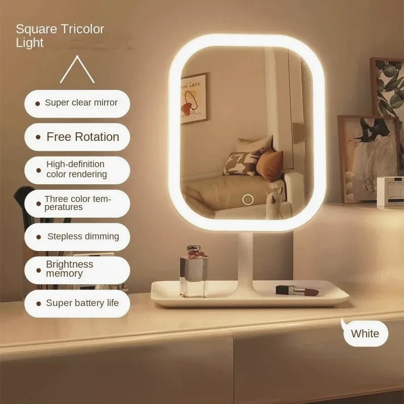 LED Touch Control Desktop Vanity Mirror — view 4
