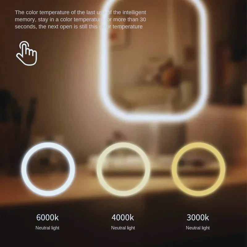 LED Touch Control Desktop Vanity Mirror — view 5