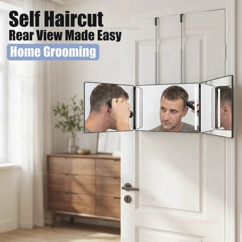 Foldable Three-Way Travel Vanity Mirror — view 2