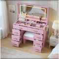 Blush Pink LED Vanity Desk Set | Beautifully Within