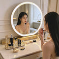 Round LED Vanity Mirror with Touch Control | Beautifully Within