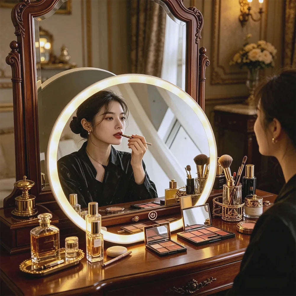Round LED Vanity Mirror with Touch Control — view 2