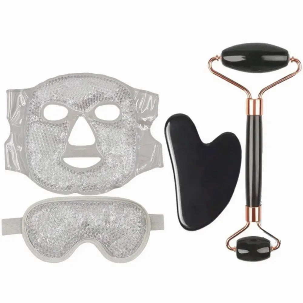 4-Piece Facial Care Set: Gel Mask, Gua Sha & Roller — view 8