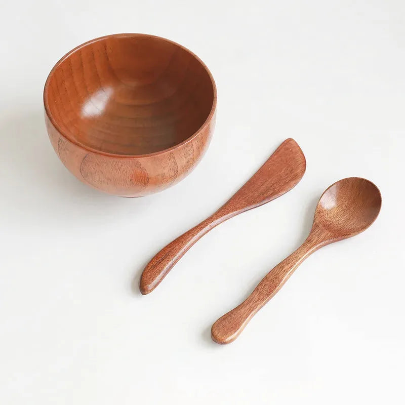 Wooden Facial Mask Mixing Bowl & Spatula Set — view 6