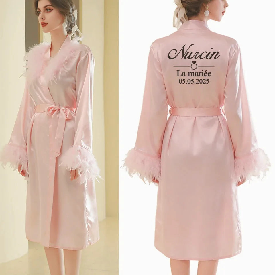 Personalized Bridal Party Robe — view 2