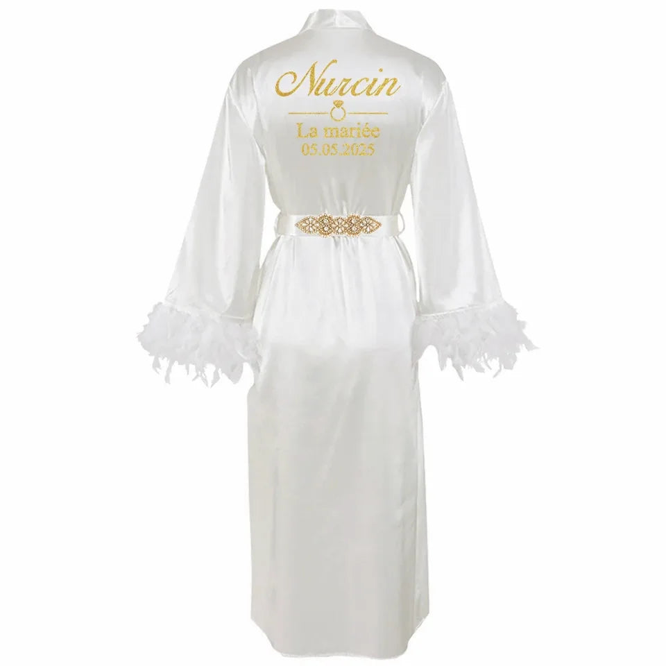 Personalized Bridal Party Robe — view 8