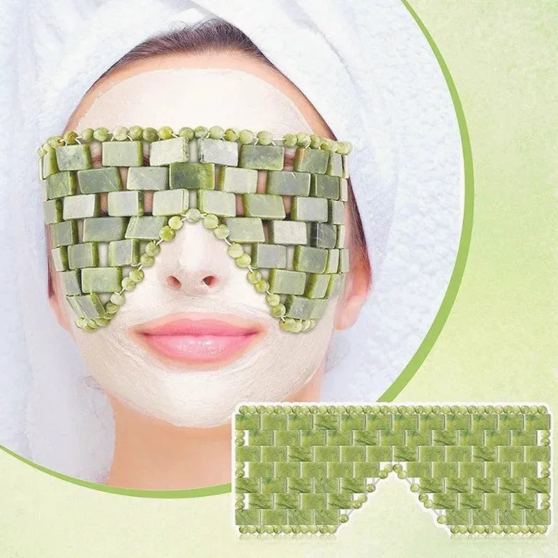 Natural Jade Facial Mask & Eye Cover | Beautifully Within