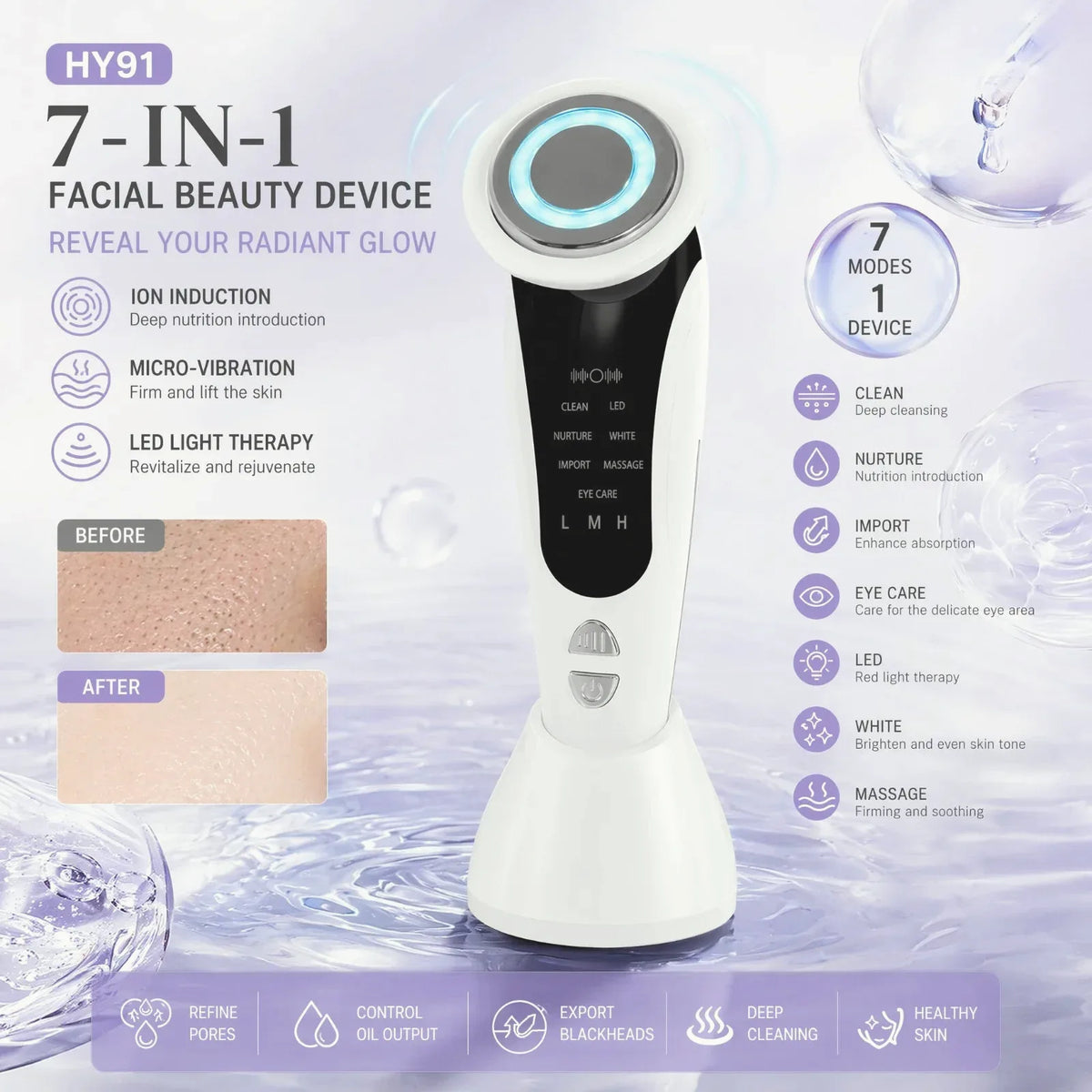 LED Light Therapy Facial Wand — view 3