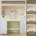Extra Large Illuminated Vanity Desk with Mirror — 45" | Beautifully Within