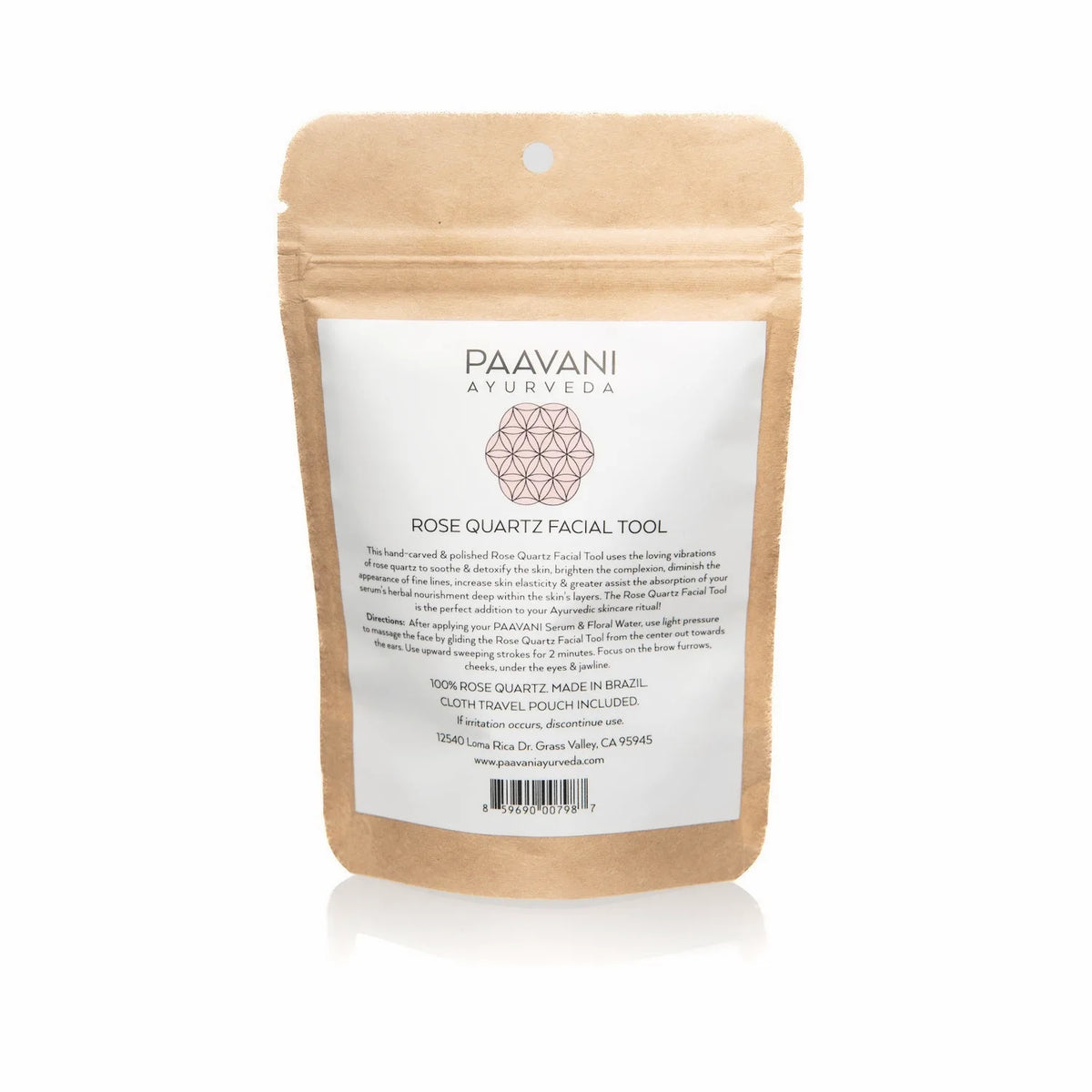 Rose Quartz Ayurvedic Facial Massage Tool — view 3