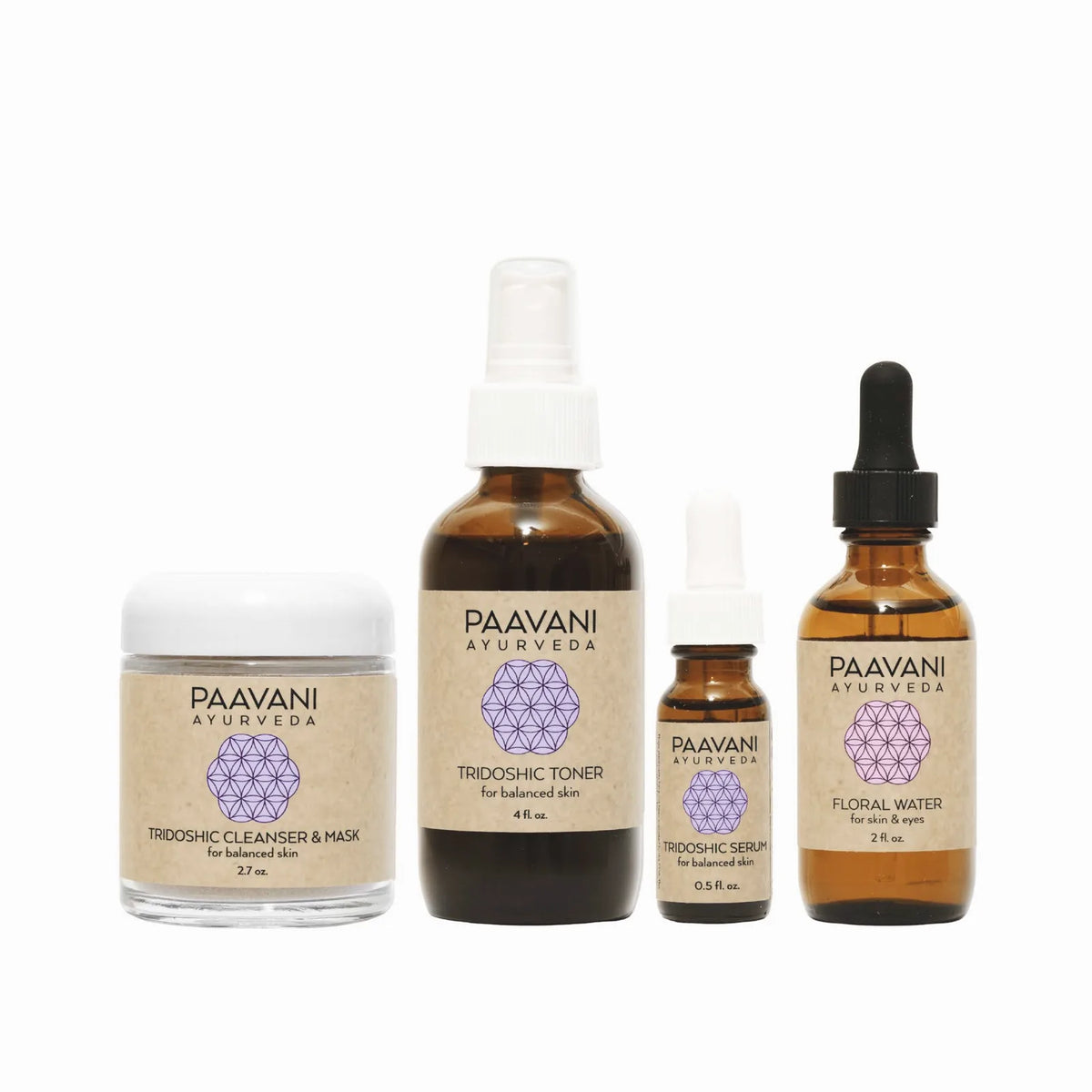Tridoshic Ayurvedic Ritual Set — Balanced & Combination Skin | Beautifully Within