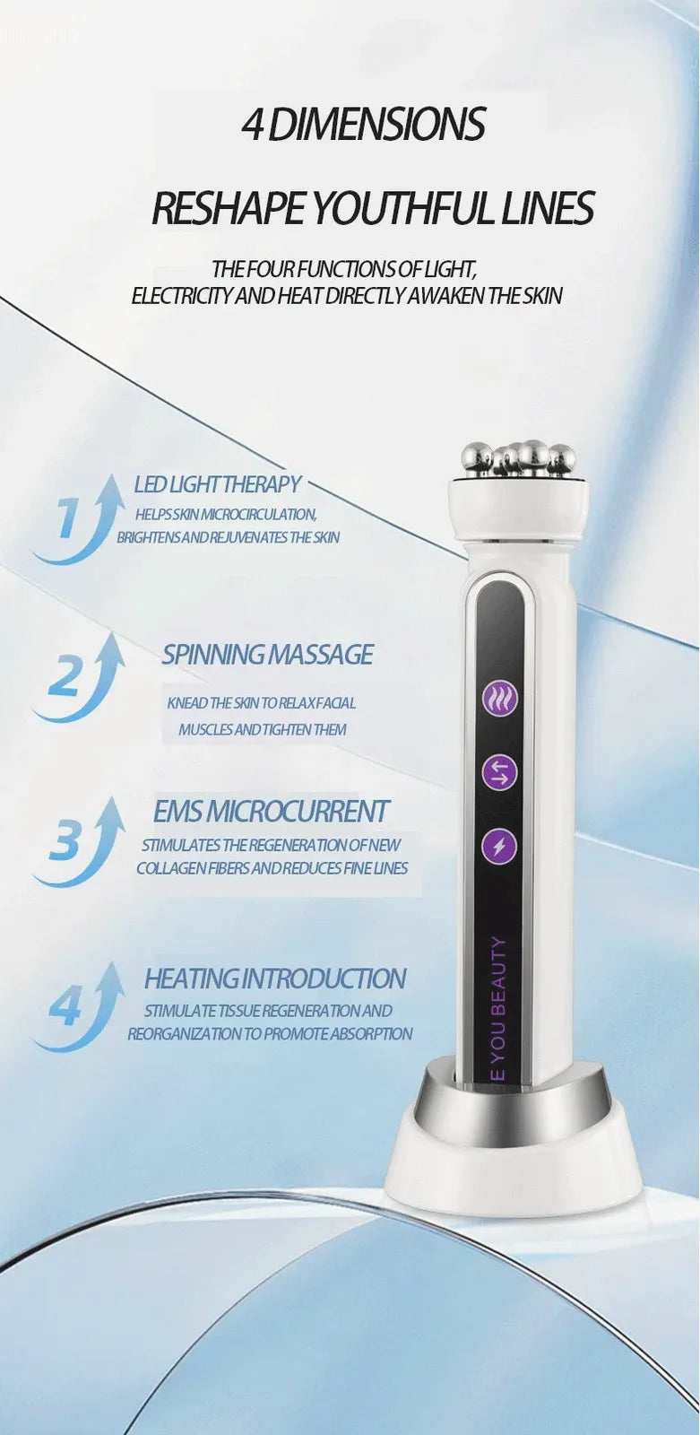 EMS, RF & Cryo Multi-Function Facial Device — view 9