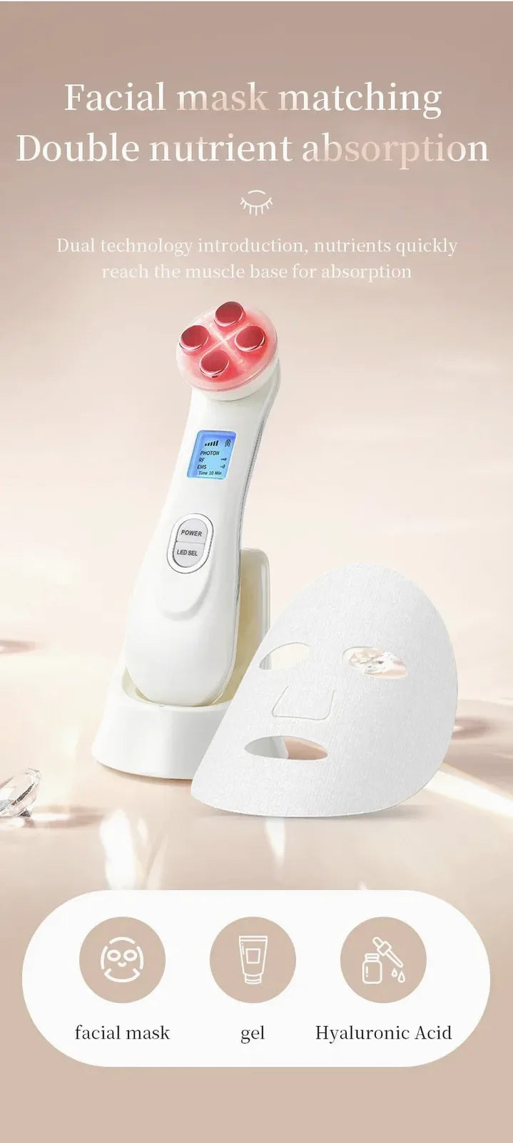EMS Microcurrent & Photon Facial Device — view 18