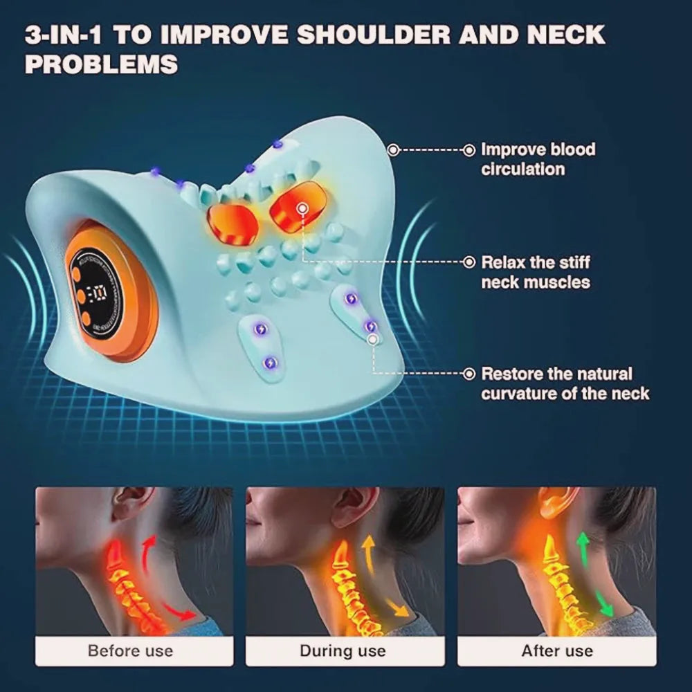 EMS Wireless Neck Massager with Remote Control — view 3