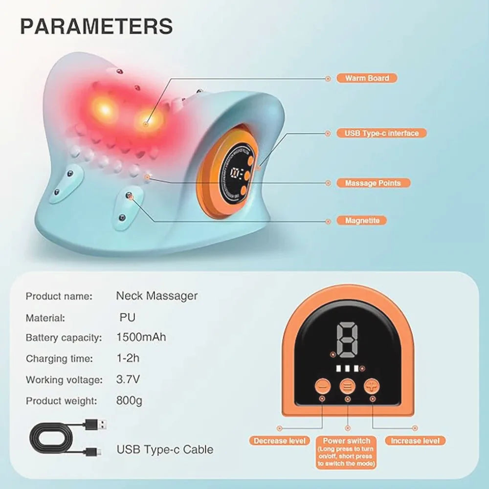 EMS Wireless Neck Massager with Remote Control — view 11