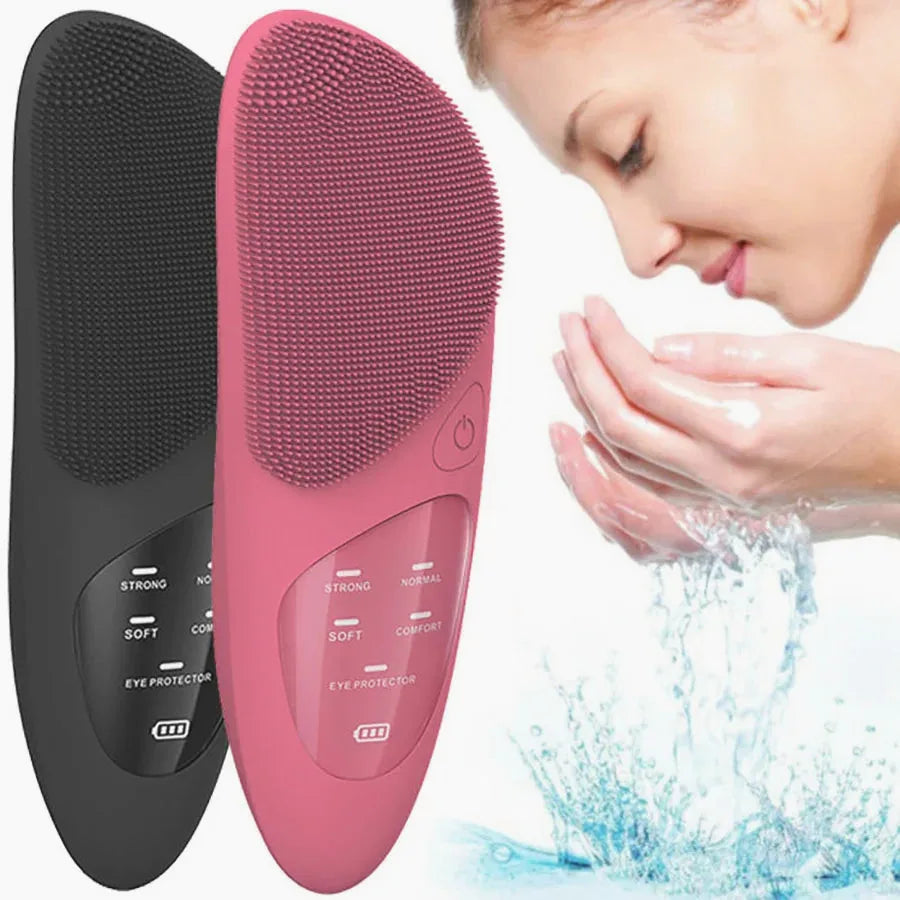 Sonic Heated Facial Cleansing Brush with Eye Massager | Beautifully Within
