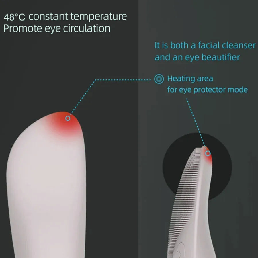 Sonic Heated Facial Cleansing Brush with Eye Massager — view 5