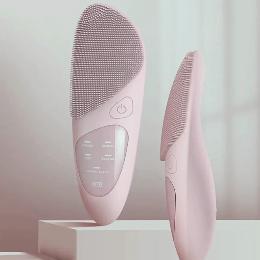 Sonic Heated Facial Cleansing Brush with Eye Massager — view 6