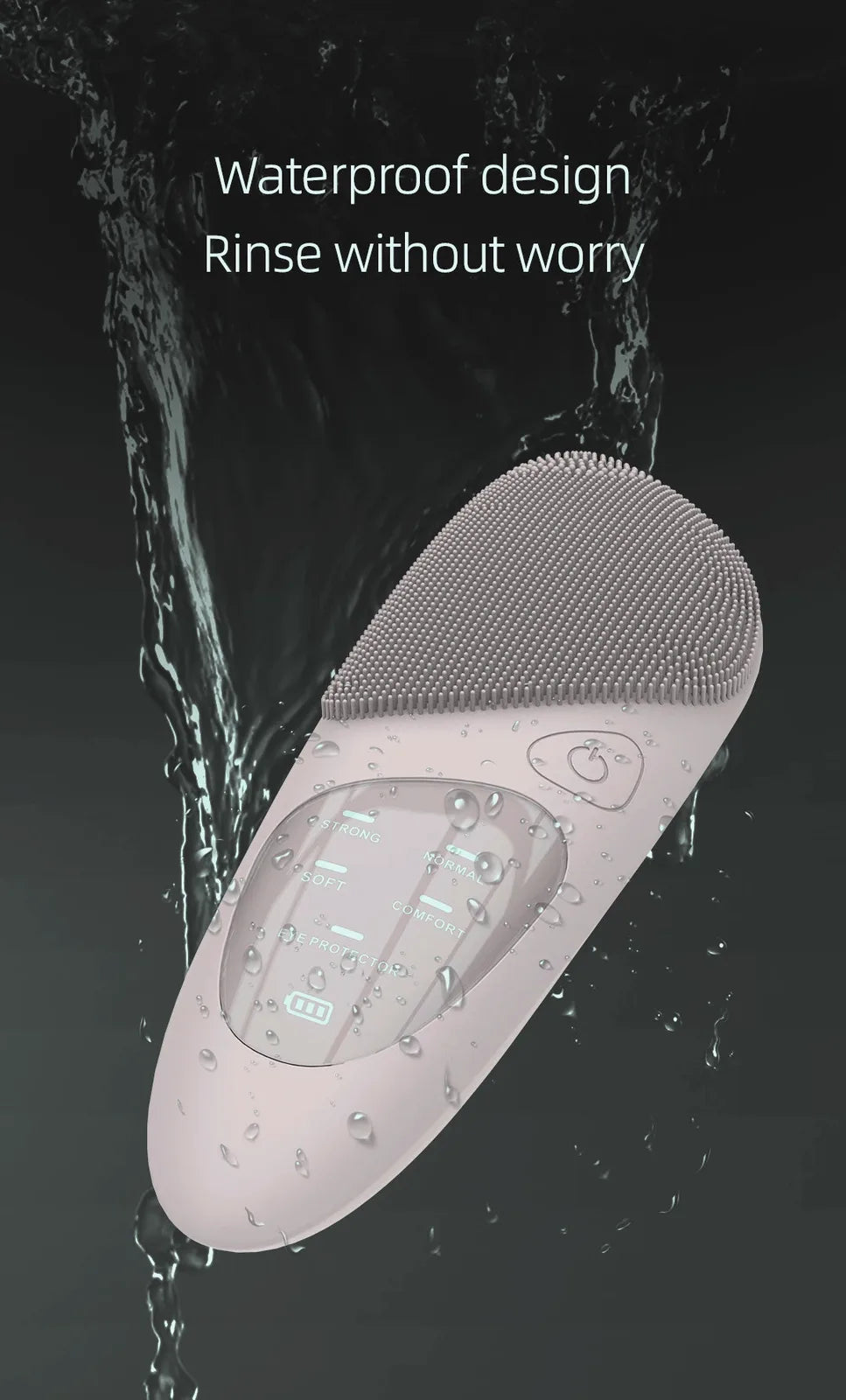 Sonic Heated Facial Cleansing Brush with Eye Massager — view 8