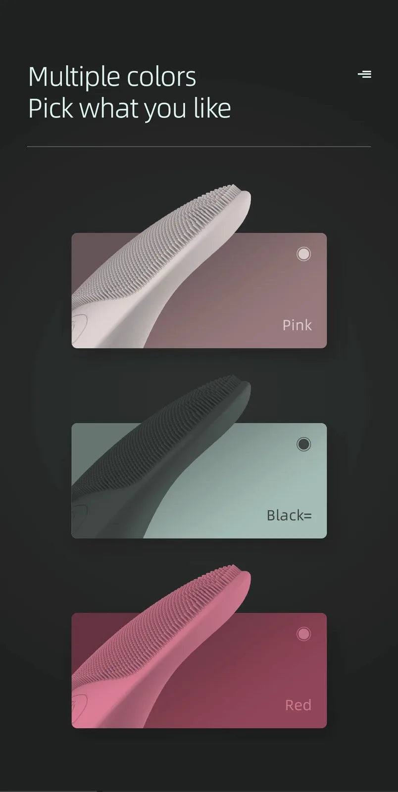 Sonic Heated Facial Cleansing Brush with Eye Massager — view 11
