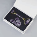 Amethyst Crystal Gua Sha & Massage Roller | Beautifully Within