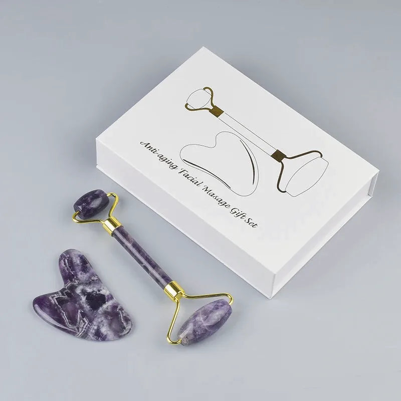 Amethyst Crystal Gua Sha & Massage Roller — view 2