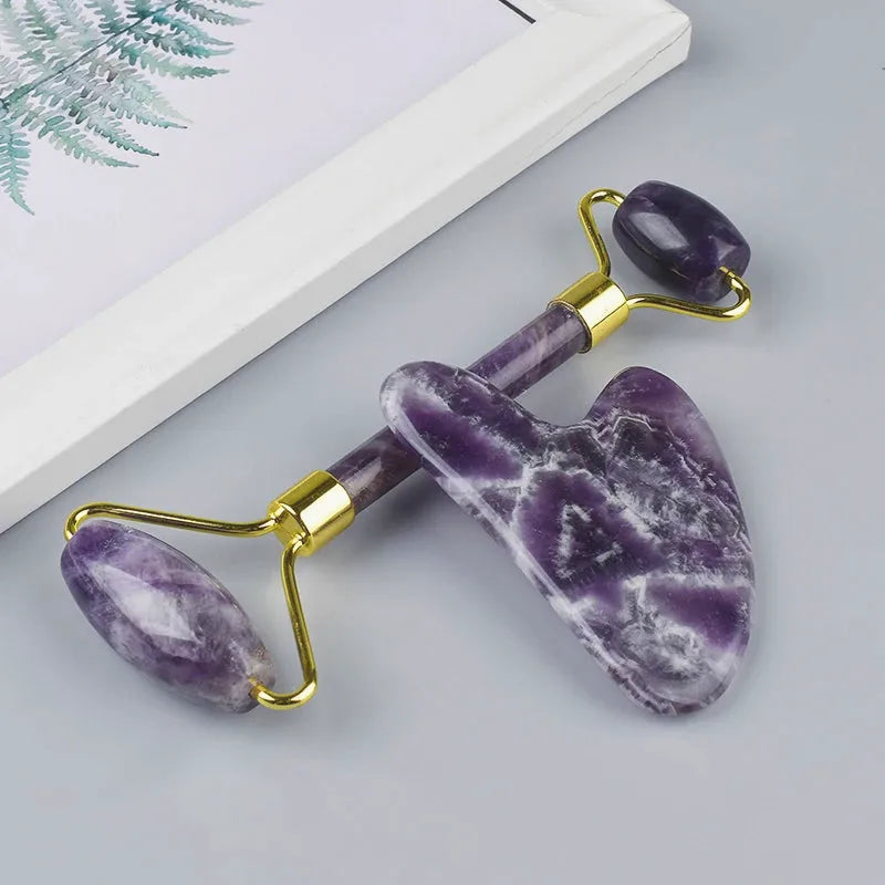 Amethyst Crystal Gua Sha & Massage Roller — view 7
