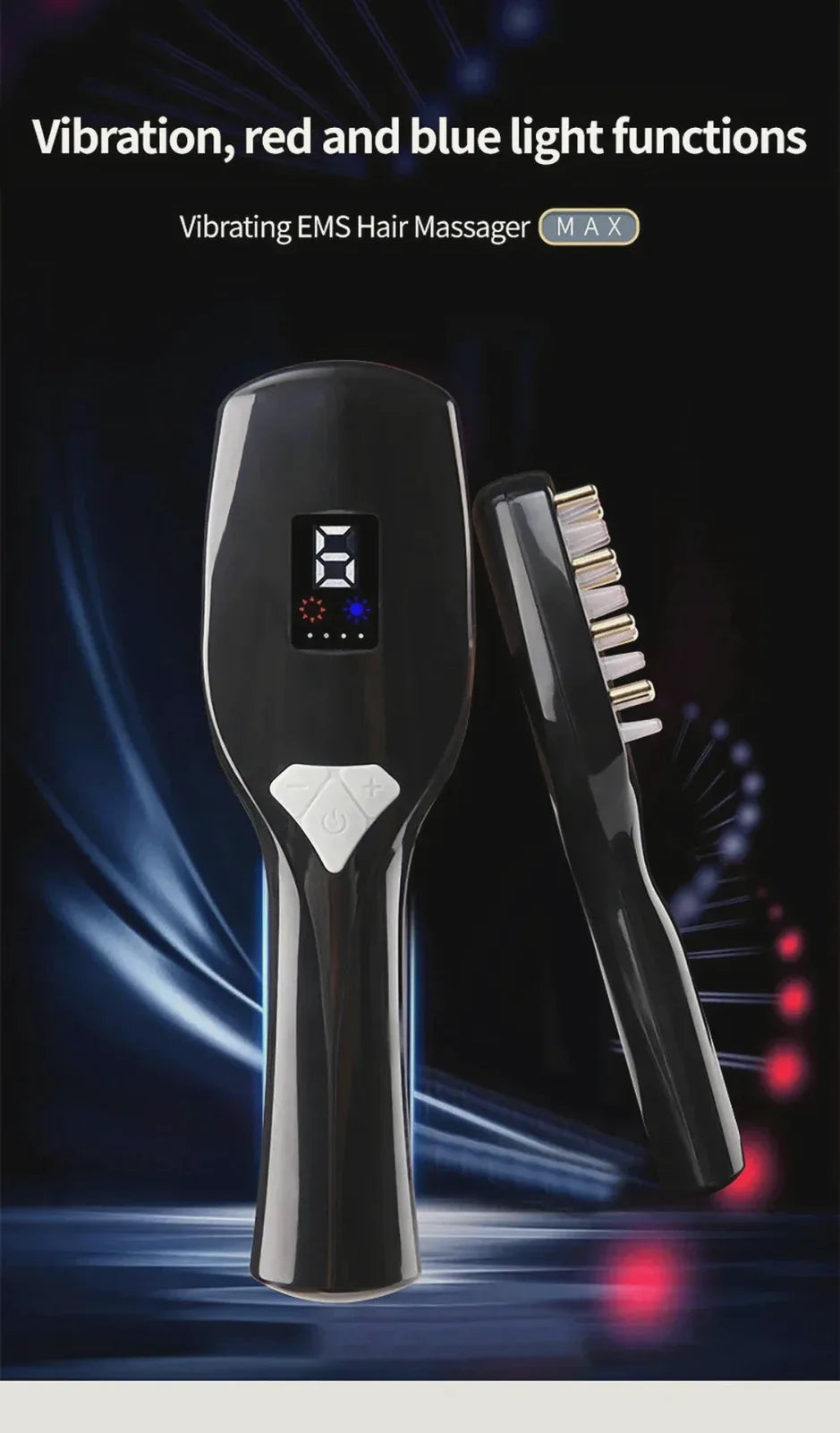 Vibration Scalp Massage Comb — Relaxing Scalp Care — view 11