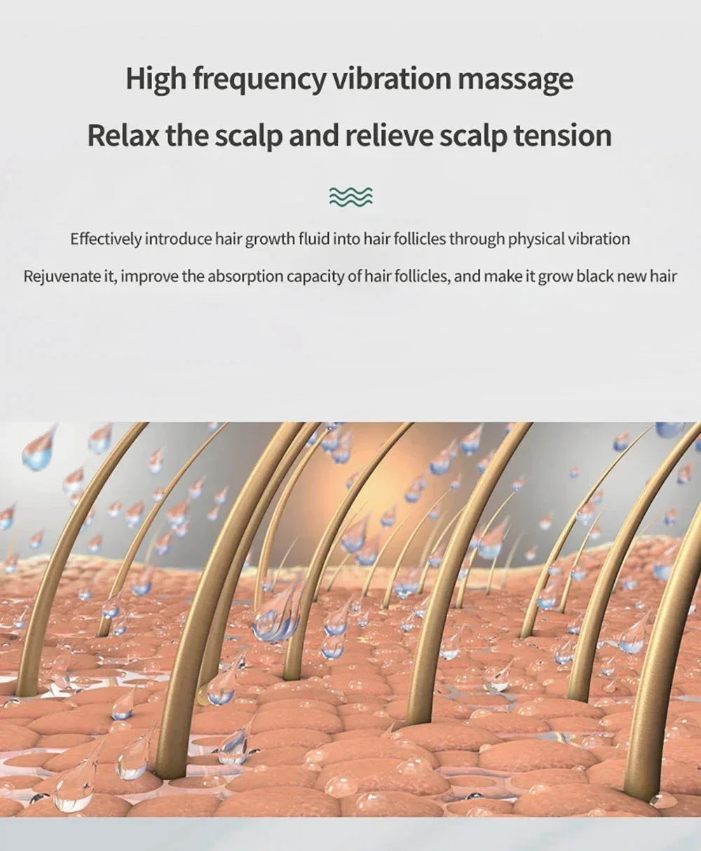 Vibration Scalp Massage Comb — Relaxing Scalp Care — view 12