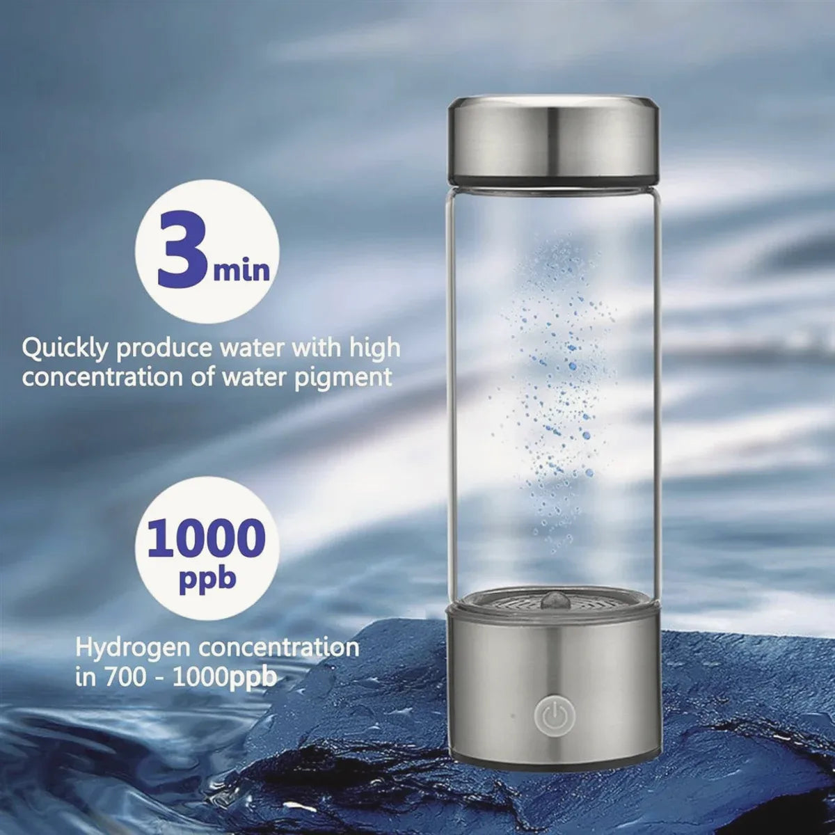 Hydrogen-Infused Wellness Water Bottle — view 6