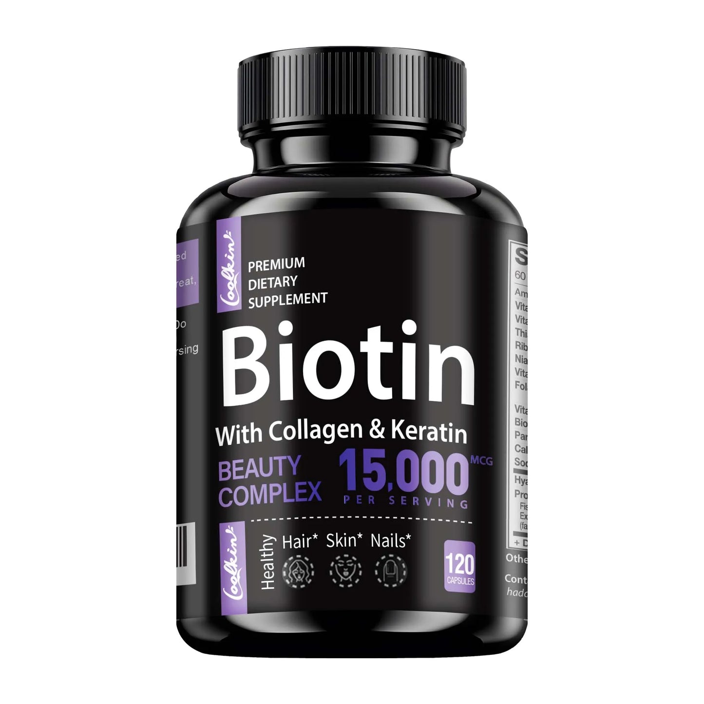 Biotin + Collagen & Keratin – Hair, Skin & Nails Support (120)