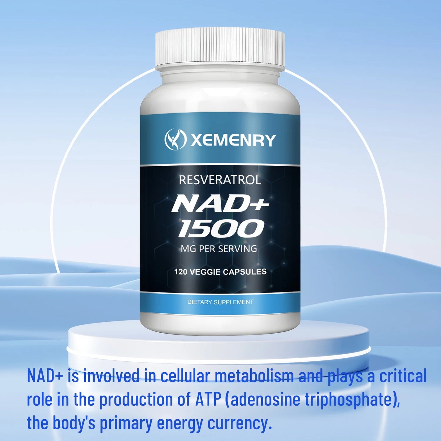 NAD+ with Resveratrol – Anti-Aging & Immunity (120 Caps)