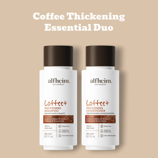Coffee+ Thickening Shampoo & Conditioner – Volume & Shine