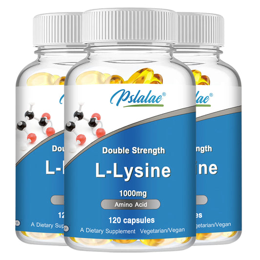 L-Lysine 1000mg – Collagen, Skin & Immune Function Support (120)