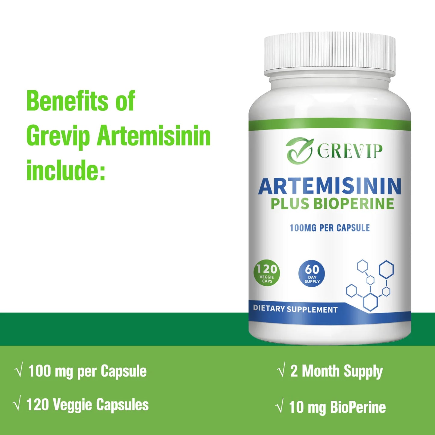 Artemisinin 100mg – Digestion, Immunity & Healthy Aging Support