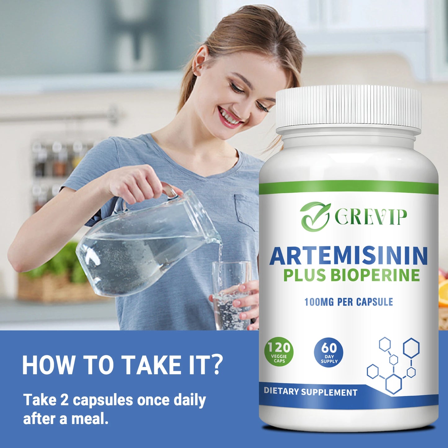 Artemisinin 100mg – Digestion, Immunity & Healthy Aging Support