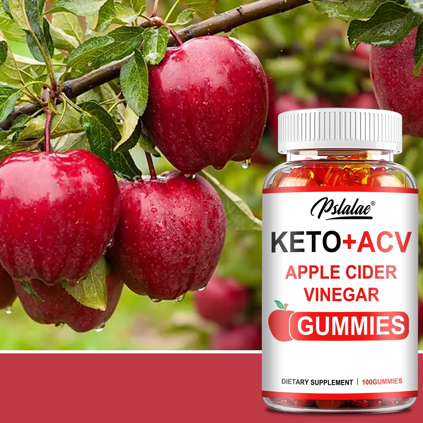 Keto + ACV Gummies – Weight Loss, Heart & Skin Support (100)
