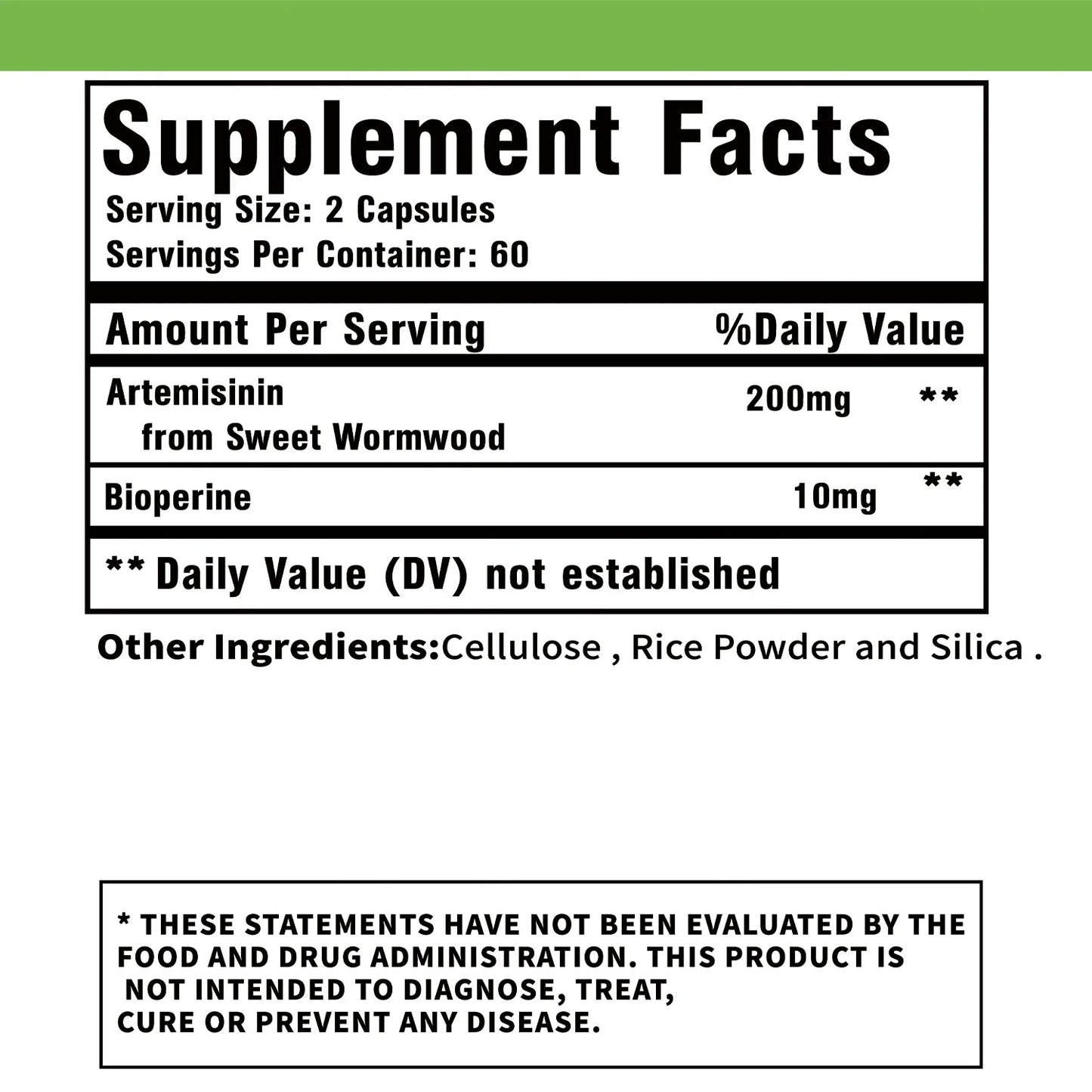 Artemisinin 100mg – Digestion, Immunity & Healthy Aging Support