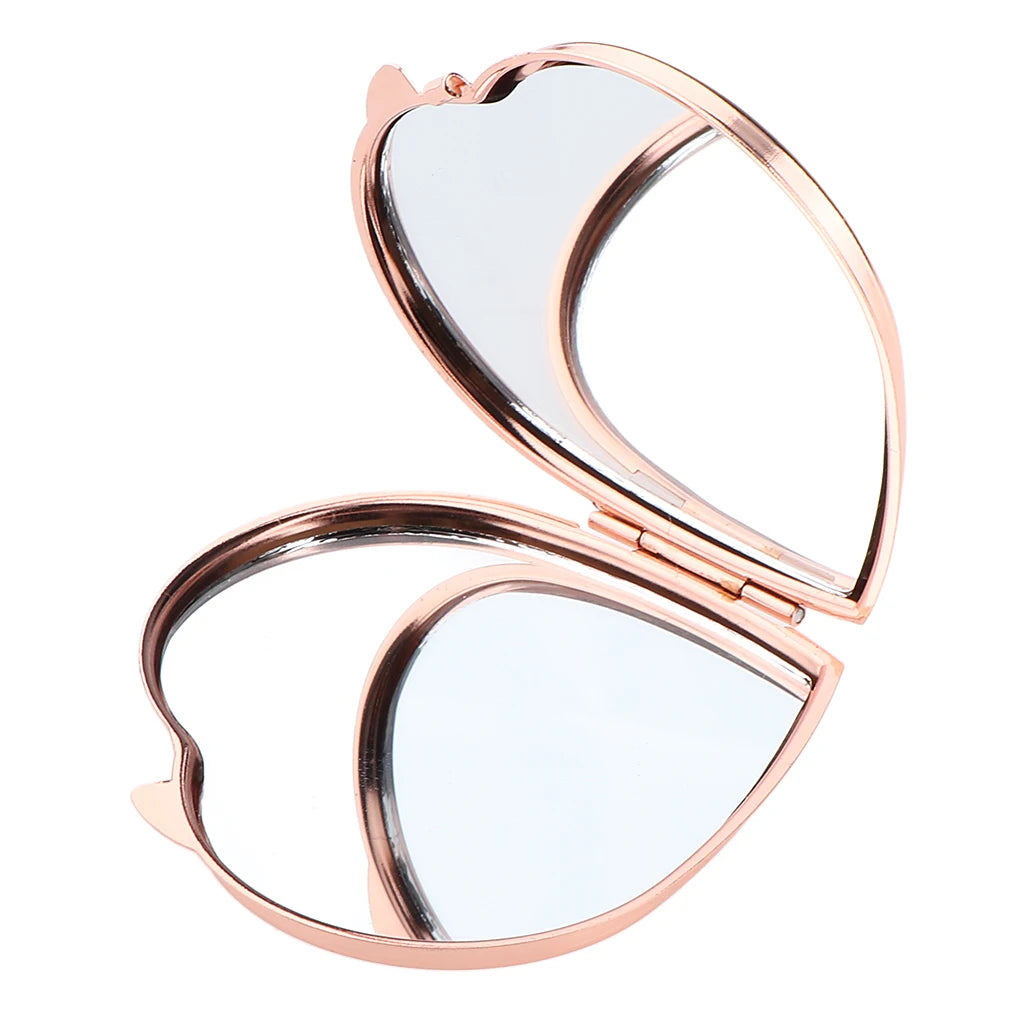 Compact Makeup Mirror Cosmetic Magnifying Round Pocket Make Up Mirror for Purse Travel Bag Home Office Mirror