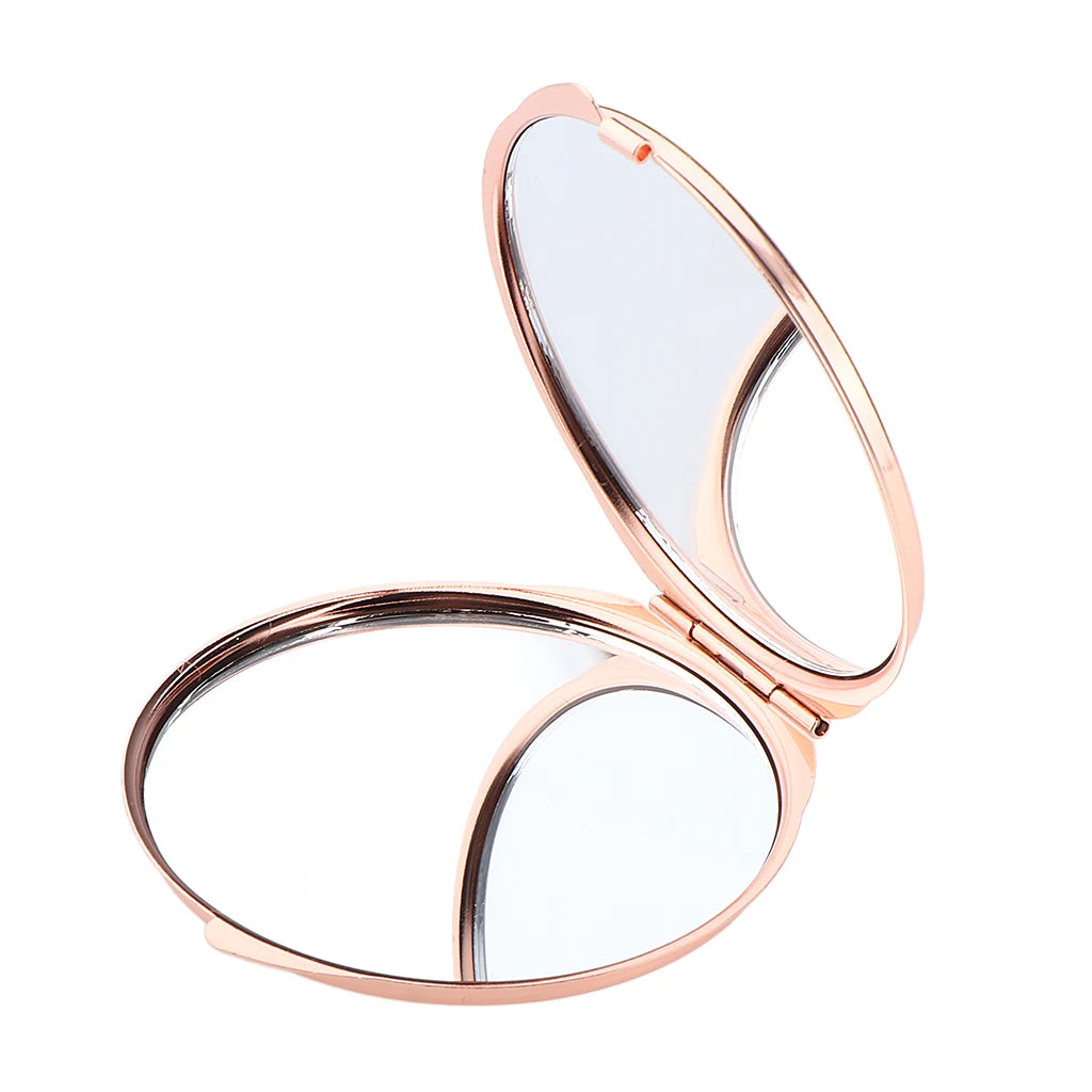 Compact Makeup Mirror Cosmetic Magnifying Round Pocket Make Up Mirror for Purse Travel Bag Home Office Mirror